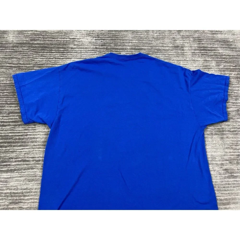 Fire Works Director I Run‎ You Run Shirt Mens 2XL Blue Short Sleeve Funny
